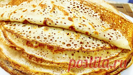 Тонкие ажурные блины