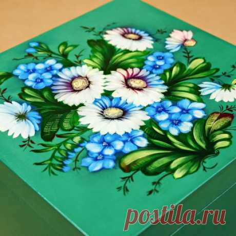 Hand-made товароы: деревянная шкатулка, с росписью. купить у мастера без наценок!