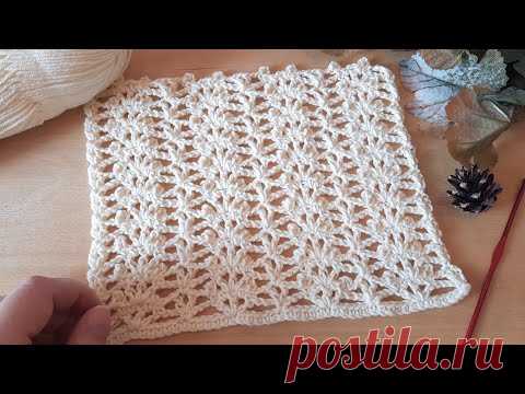Вяжем классный, ажурный узор крючком. Вязать просто❗для начинающих. - YouTube