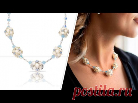 Montee Beaded Bead Necklace - DIY Jewelry Making Tutorial by PotomacBeads