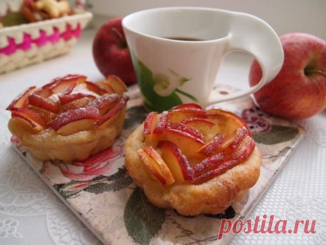 Творожные корзиночки с яблоками - рецепт - как приготовить - ингредиенты, состав, время приготовления - Леди Mail.Ru