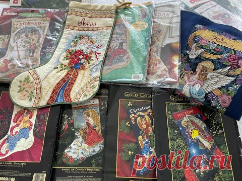 418. В гостях у вышивальщицы Елены Луцковой 2я часть Процессы и новогодние запасы