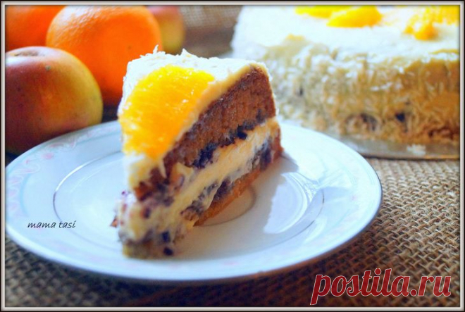 Сметанный торт с кокосовым кремом. Рецепт благодарность.. Рецепт c фото, мы подскажем, как приготовить!