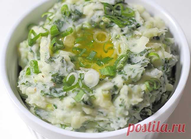 Ирландское блюдо, вкусный и лёгкий в приготовлении гарнир… Колканнон — Вкусные рецепты