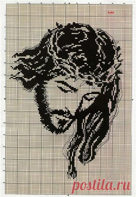 Вышивка крестиком черно-белых рисунков