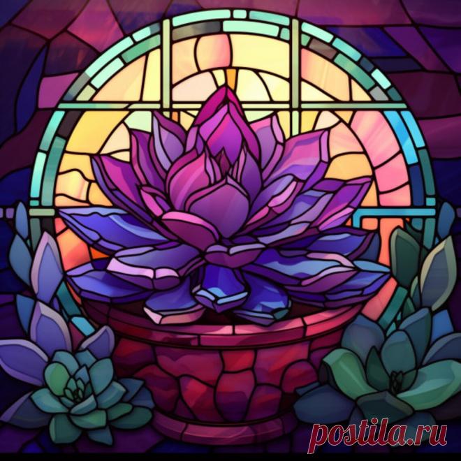 Suculenta púrpura vidriera adhesiva Suculenta morada oscura en maceta Película de vidriera - Etsy Chile