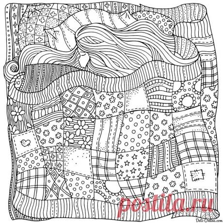 Зима в раскрасках для взрослых - 6 шаблонов для творчества