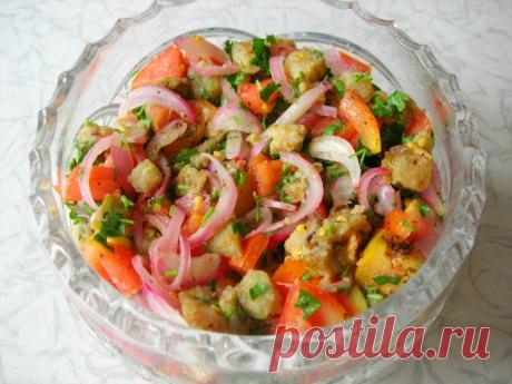 Салат из баклажанов и помидоров. Домашний рецепт - Простые рецепты Овкусе.ру