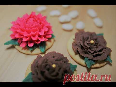 Широан*Сладкая паста-крем из белой фасоли*Shiroan*sweet bean paste for flower piping