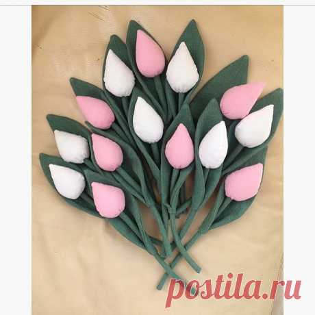 #тюльпаны#из#ткани#🌸