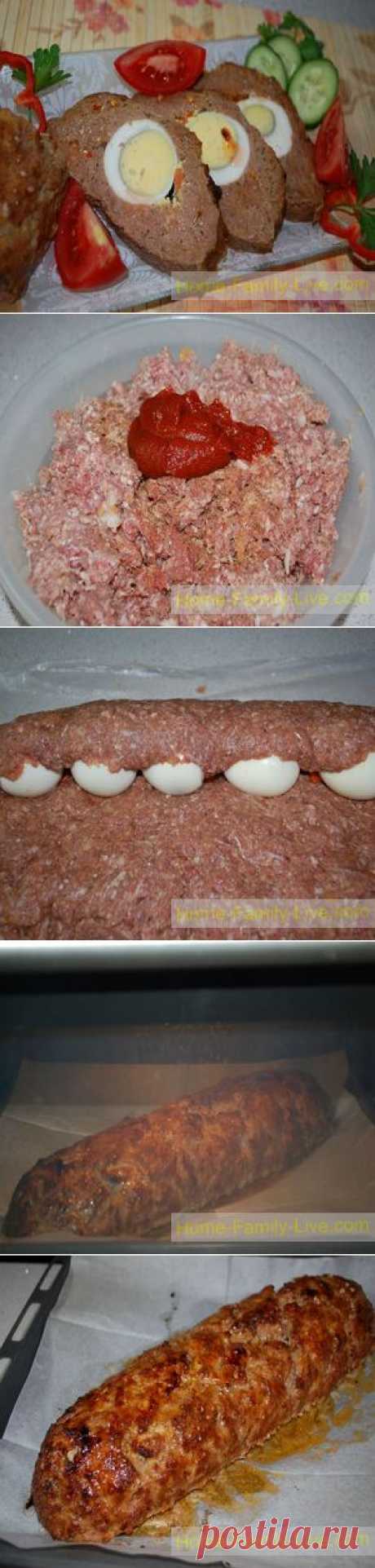 Мясной рулет с яйцом - Кулинарные рецепты