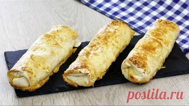 ОБАЛДЕННАЯ ВКУСНОТА за 10 МИНУТ. Часто готовлю на завтрак, когда мало времени. Лаваш с начинкой.