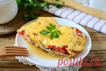 ​Баклажаны запеченные с сыром и куриной грудкой