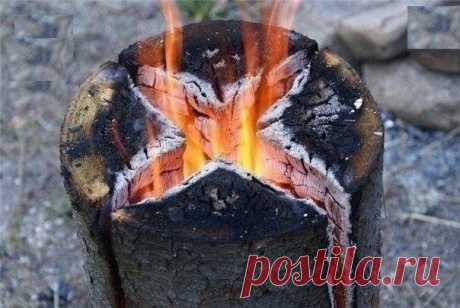 Финская свеча. Очень удобно в походе или на отдыхе