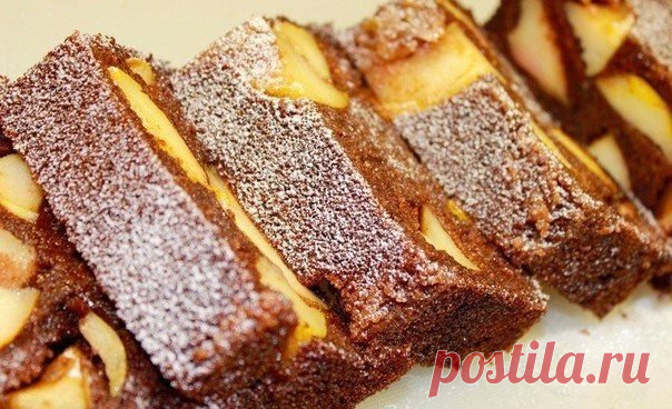 Лучший десерт в жизни: Шоколадный манник с карамельными яблоками