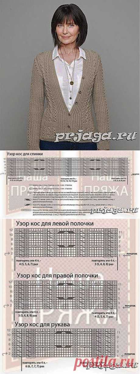 Вязание кардиганов спицами схемы и описание от Patons
(жакет, кардиган, кофточка)