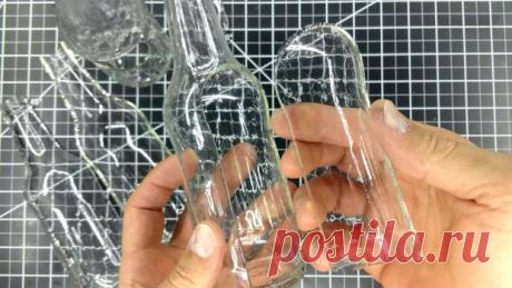 Простой способ проделать в стеклянной бутылке отверстие любой формы