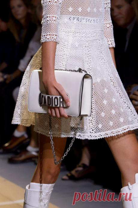 Christian Dior at Paris Fashion Week Spring 2017 - (Details) Crochet Dress