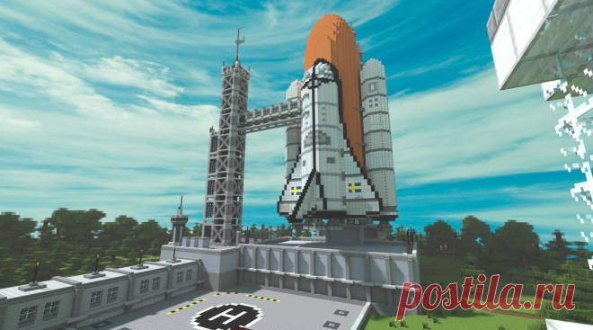 Ракета в minecraft