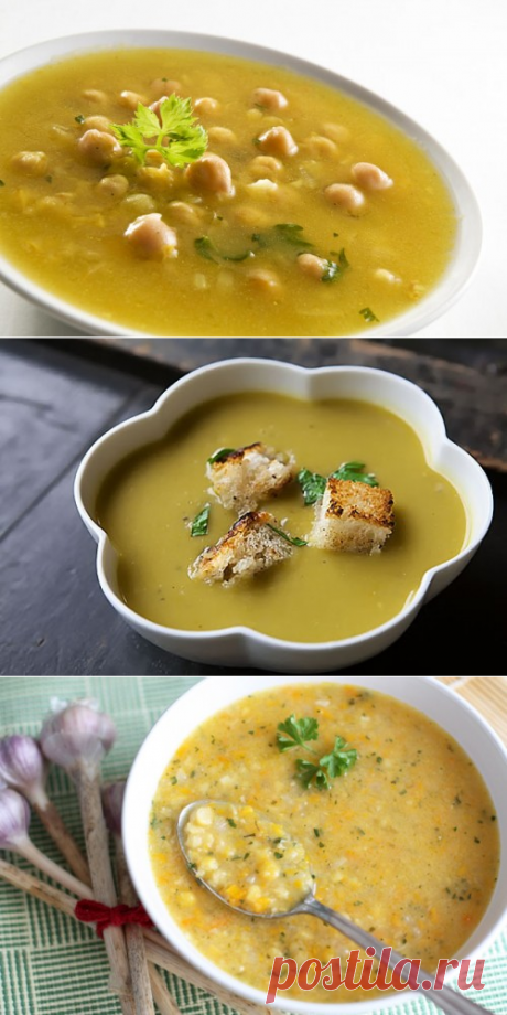 ПОСТНЫЕ  ГОРОХОВЫЕ  СУПЫ : вкусно питаемся даже в пост !!!!! / Простые рецепты