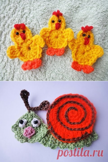 Аппликация "СОВА" Crochet OWL applique - YouTube