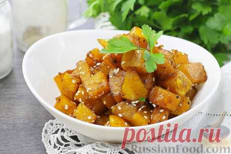 Рецепт: Тыква, жаренная с соевым соусом на RussianFood.com
