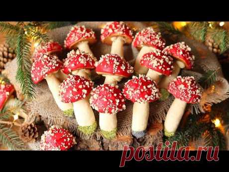НОВИНКА!🍄ПЕЧЕНЬЕ "МУХОМОРЫ" На УДАЧУ! Символ БЛАГОПОЛУЧИЯ! Рождественская ВЫПЕЧКА Новый Год 2025
