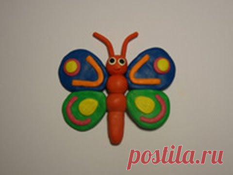 Уроки лепки для детей.Урок 28. Бабочка