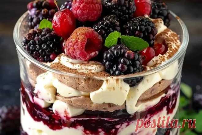 Berry Tiramisu Trifle Recipe | Easy Guide This Berry Tiramisu Trifle is a fruity twist on the classic tiramisu, layered with mascarpone, whipped cream, and a tangy berry sauce.