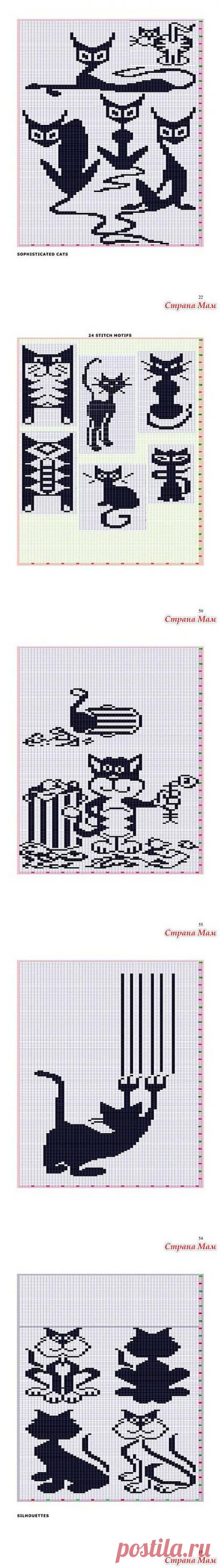 Вышивки кошек.: Дневник группы &quot;Клуб рукоделия&quot; - Страна Мам