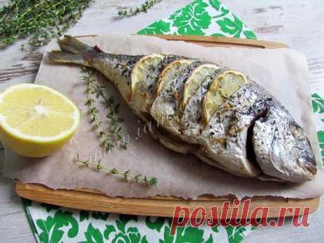 Дорадо запеченная с лимоном, чесноком и травами, рецепт с фото. Как запечь дорадо в духовке?