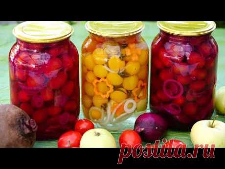 Сладкие маринованные помидоры на зиму в розовой заливке и не только!