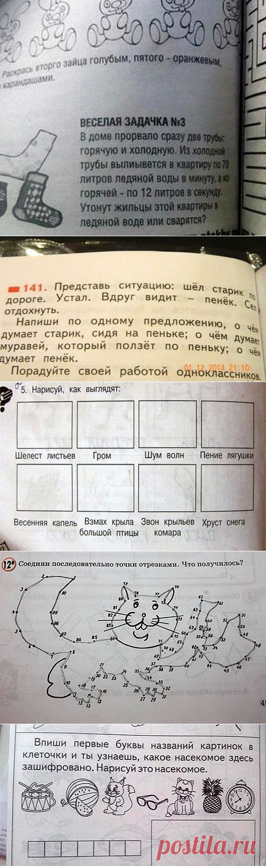 Задачи из учебников, от которых волосы дыбом… | Позитив в картинках и не только