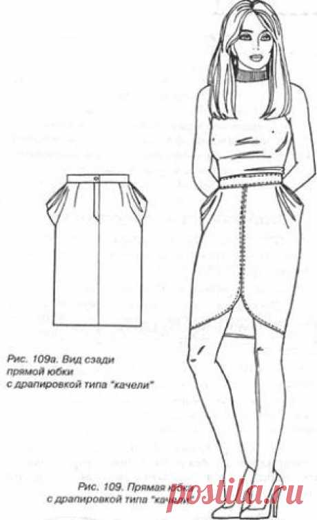 ДРАПИРОВКА КАЧЕЛИ НА ЮБКЕ