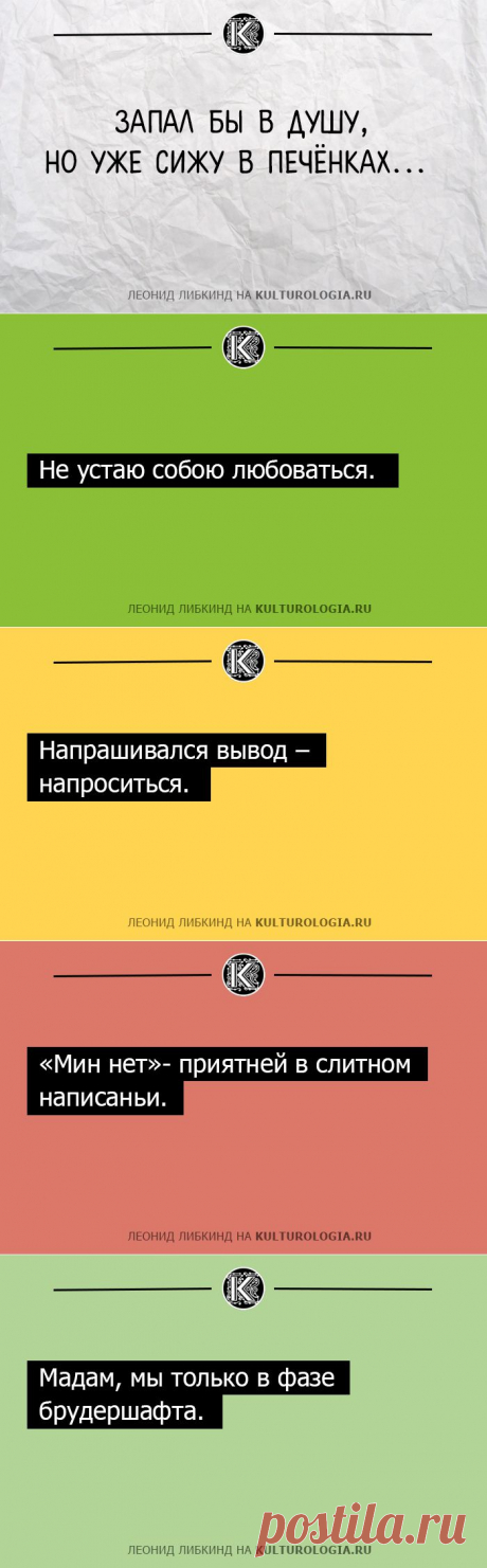 15 жизненных одностиший Леонида Либкинда о мужском взгляде на жизнь | Мир женщины