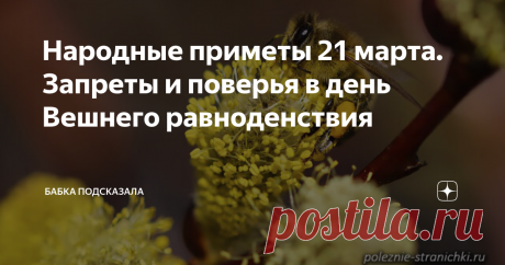 Народные приметы 21 марта. Запреты и поверья в день Вешнего равноденствия Народные приметы 21 марта. Какой праздник отмечается 21 марта. Двадцать первого марта - Вербоносица, Вешнее равноденствие, Весенний солнцеворот. Народные приметы и поверья 21 марта. По народным поверьям, если в день Вербоносицы отломать ветвь вербы, принести её в свой дом и поставить в вазу с водой (либо любой другой сосуд), то в семье в течение года будут царить счастье, любовь, достаток и благополу...