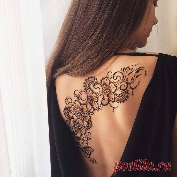 Нежный рисунок хной. Нравится?