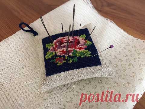 ПОДУШЕЧКА ДЛЯ ИГОЛОК. СВОИМИ РУКАМИ. КАК СШИТЬ. ПОДРОБНО.
