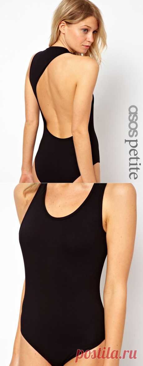 Боди с открытой спинкой ASOS PETITE / Декор спины / Модный сайт о стильной переделке одежды и интерьера