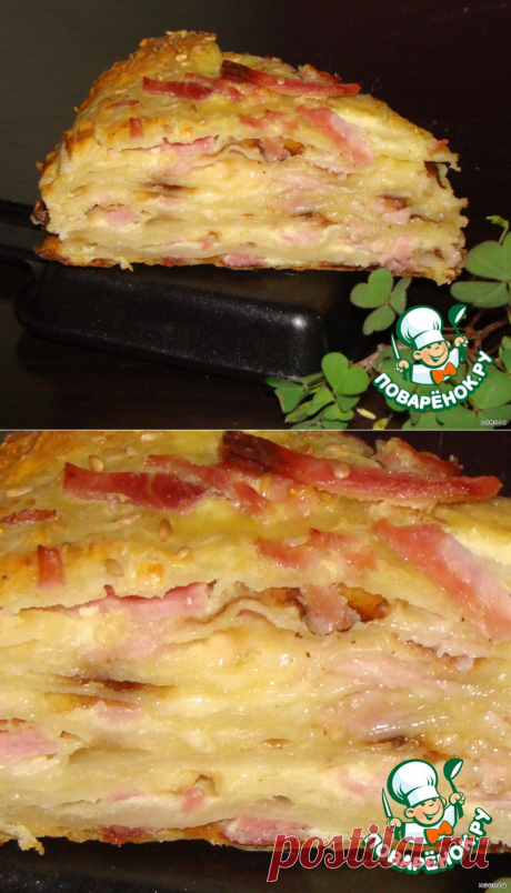 Закусочный торт "Сырное суфле" - кулинарный рецепт