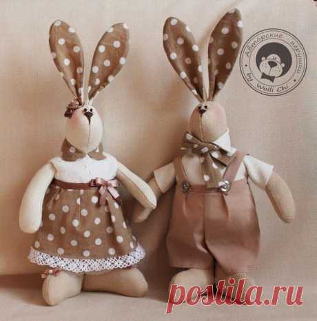 Тильда Заяц. Выкройка мягкой игрушки / Тильда, мягкие игрушки своими руками, выкройки / КлуКлу. Рукоделие - бисероплетение, квиллинг, вышивка крестом, вязание