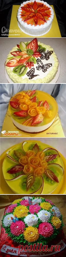 украшения торта сливками бордюр: 23 тыс изображений найдено в Яндекс.Картинках