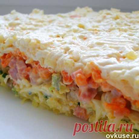 СЛОЕНЫЙ САЛАТ С ГРИБАМИ - Простые рецепты Овкусе.ру