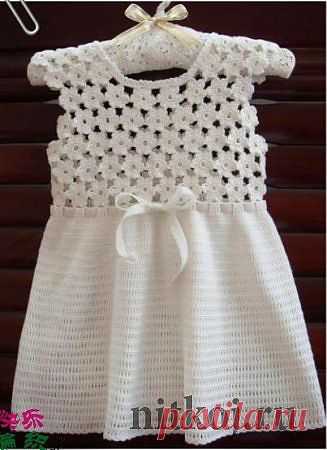 Платья крючком для детей » Ниткой - вязаные вещи для вашего дома, вязание крючком, вязание спицами, схемы вязания