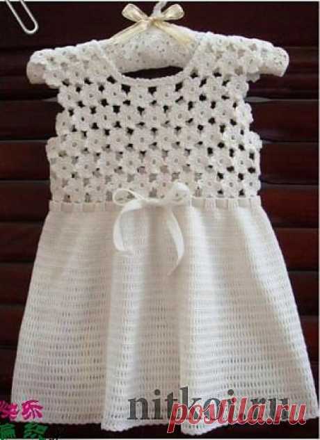 Платья крючком для детей » Ниткой - вязаные вещи для вашего дома, вязание крючком, вязание спицами, схемы вязания
