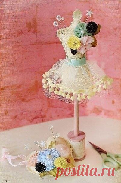 Игольницы в виде мини-манекенов — Сделай сам, идеи для творчества - DIY Ideas