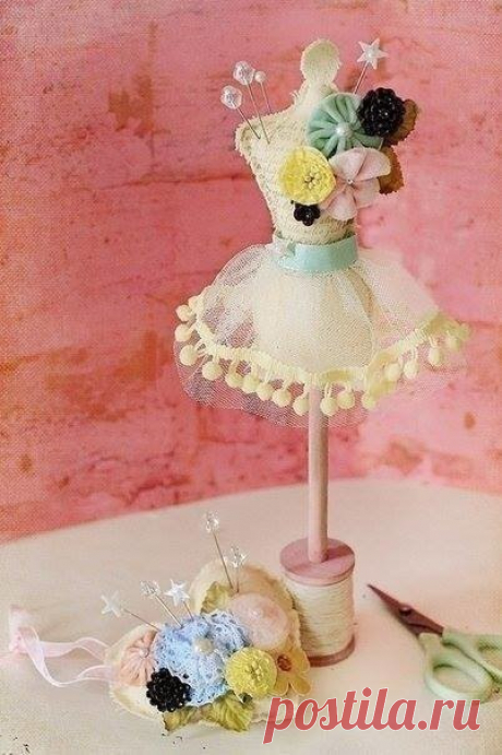 Игольницы в виде мини-манекенов — Сделай сам, идеи для творчества - DIY Ideas