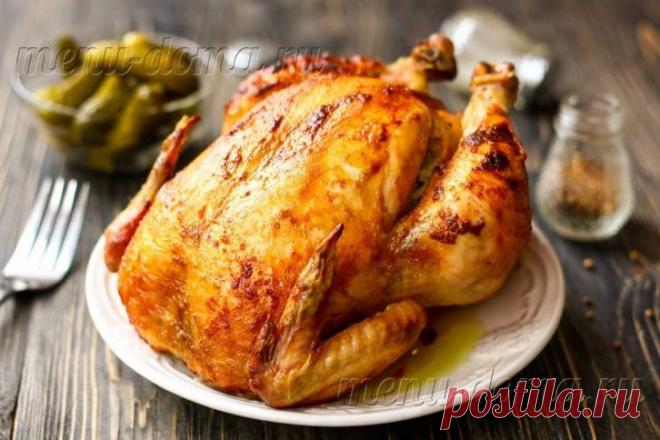 Фаршированная курица в духовке целиком: рецепт с фото