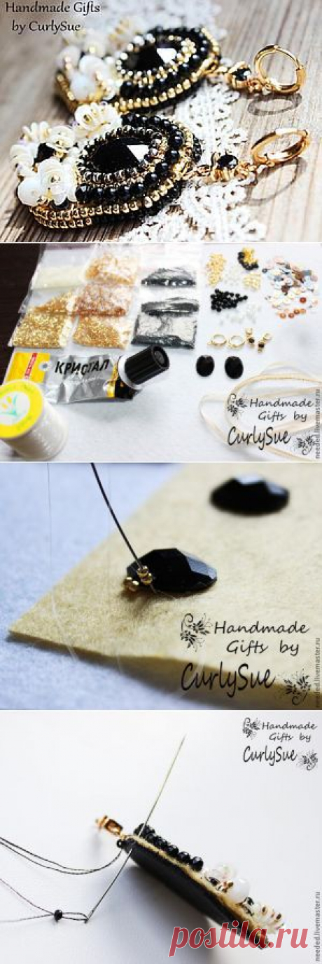 Вышиваем бисером серьги &quot;Noemine&quot; - Ярмарка Мастеров - ручная работа, handmade