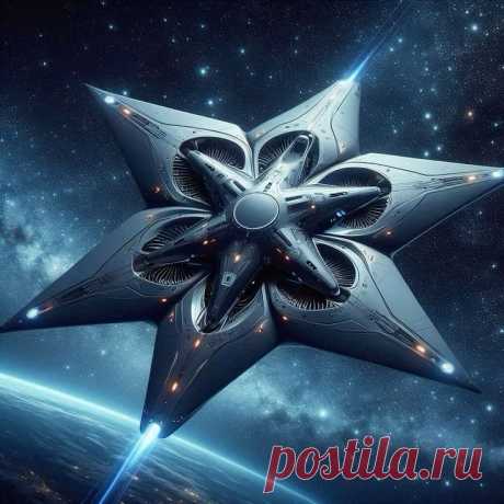 Киберпанк. Космический корабль.